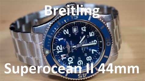 breitling superocean ii 44mm gun blue ocean racer 2|breitling superocean ii 44 review.